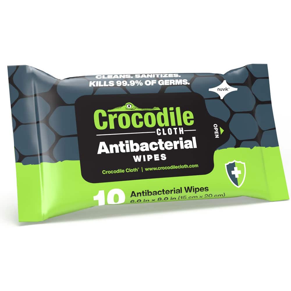 Crocodile Cloth - Disinfecting Wipes: Pre–Moistened & Flat Fold - 96906441  - MSC Industrial Supply
