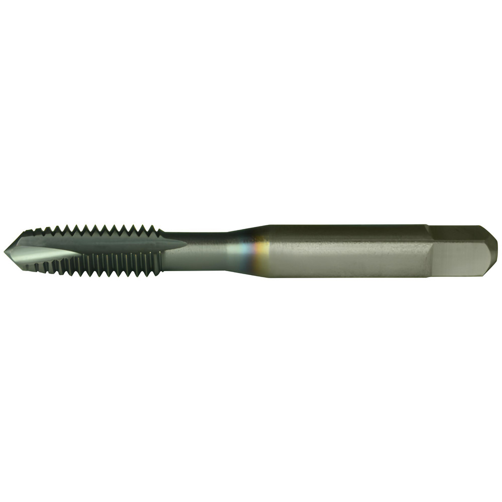 Spiral Point Tap: 1/2-20 UNF, 3 Flutes, Plug Chamfer, 2B Class of Fit, High-Speed Steel, TiCN Coated