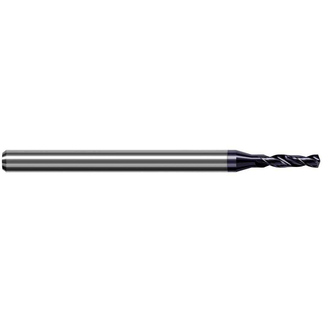 Harvey Tool Jobber Length Drill Bit: 9/64" (0.1406) Dia, 140 deg, Solid Carbide - AlTiN Finish, 2.9550" OAL, Right Hand Cut, Regular Spiral Flute