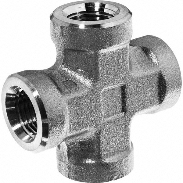 USA Industrials Galvanized Steel Pipe Female Cross: 1/4