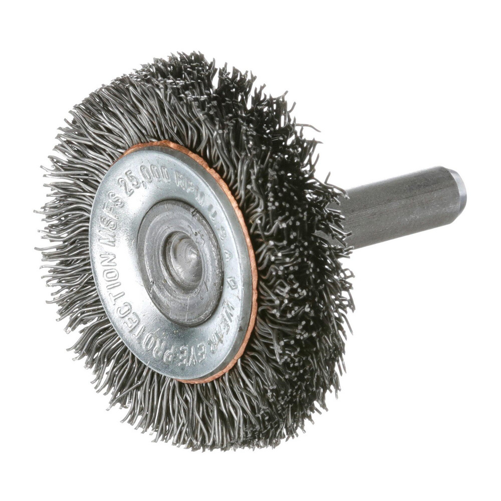 Osborn Wheel Brush 4" Wheel Dia, 1/4" Face Width, Crimped MSC