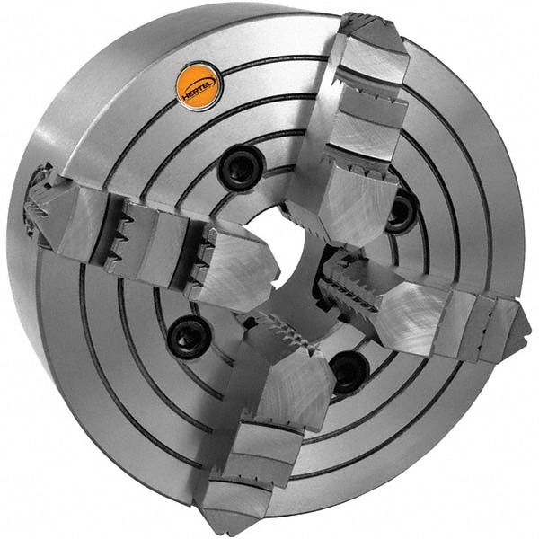 Hertel 1-302-0600 Self-Centering Manual Lathe Chuck: 4-Jaw,  6" Dia Image