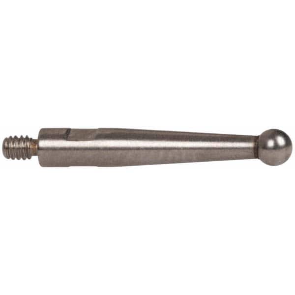 TESA Brown & Sharpe 599-7049 Test Indicator Ball Contact Point: 2 mm Ball Dia, 12.7 mm Contact Point Length, Steel 