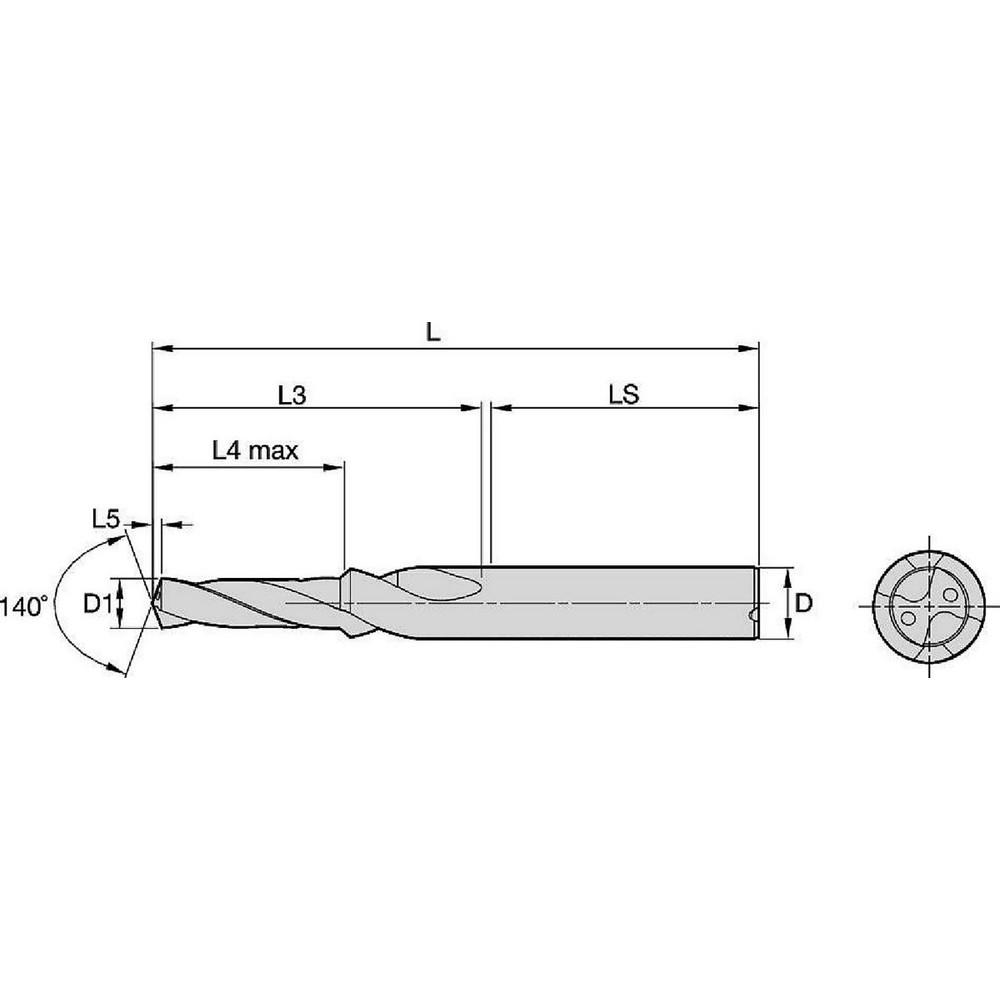Kennametal Step Drill Bit 8 mm Shank Dia, Solid Carbide MSC Direct