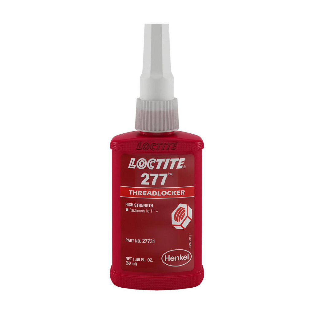 Loctite | Clover 277 Threadlocker, 50 ml Bottle - Red, high-strength threadlocker for large bolts | Part #88448