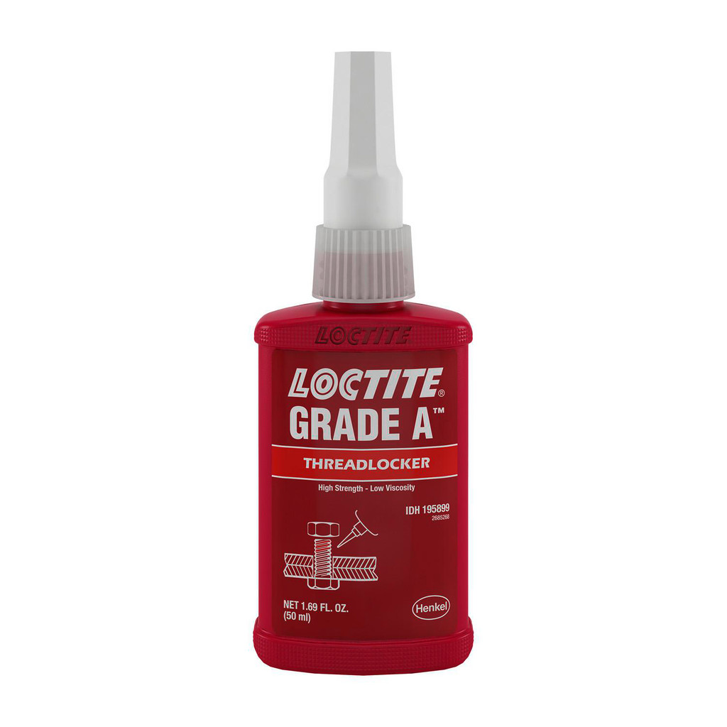 Loctite Sealant: 50 mL Bottle, Red, Dimethacrylate Ester - High Strength, 446.000 deg Max | Part #195899