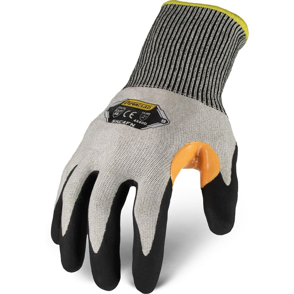 Puncture-Resistant Gloves:  Size  Large,  ANSI Cut  A4,  ANSI Puncture  3,  Foam Nitrile,  HPPE Steel Blend Knit
