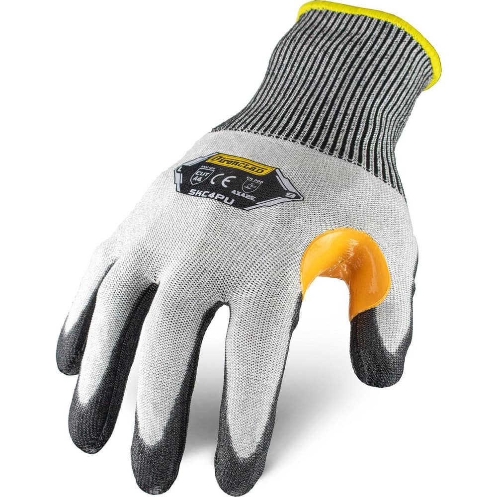 Puncture-Resistant Gloves:  Size  2X-Large,  ANSI Cut  A4,  ANSI Puncture  4,  Polyurethane,  HPPE Steel Blended Knit