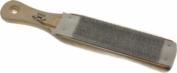 Nicholson 10" Long Wood Abrasive File Card - Wood Handle | Part #21458