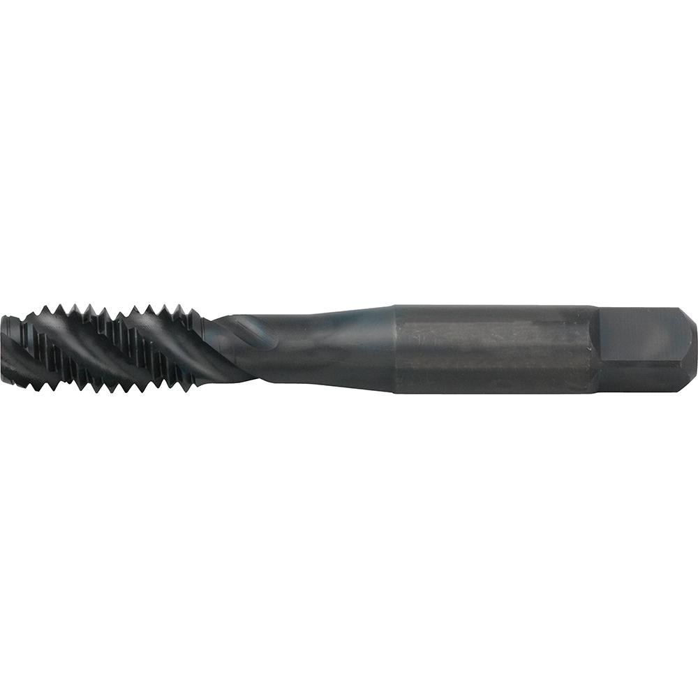 Spiral Flute Tap: M3x0.5, Metric, 2 Flute, Modified Bottoming Chamfer, 6H Class of Fit, High-Speed Steel-E, Oxide Finish - 14.80 mm Thread Length, 49.20 mm OAL, Right Hand Flute, Right Hand Thread, D3, Series VTSFT