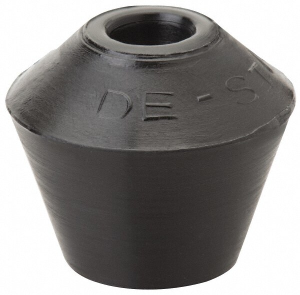 0.79" Max Diam, 1/4-2 Thread, Polyurethane, Screw On, Flat Tip, Clamp Spindle Assembly Replacement Cap