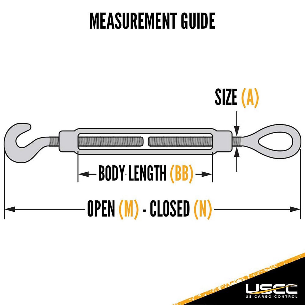 Inch X 12 Inch Hook And Hook Galvanized Turnbuckle, Working Load Limit 1 500 Pounds 4 Pack Es Tower Spension Mining Rigging Tensioning