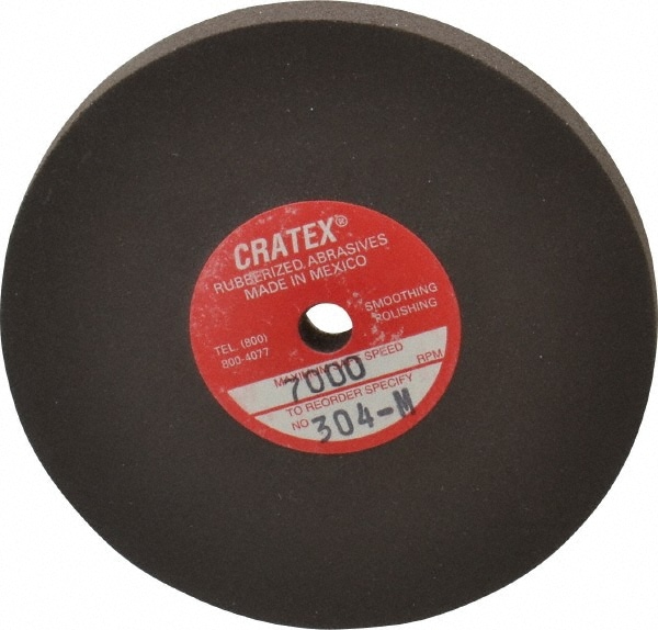 Cratex 304 M Surface Grinding Wheel: 3" Dia, 1/4" Thick, 1/4" Hole Image