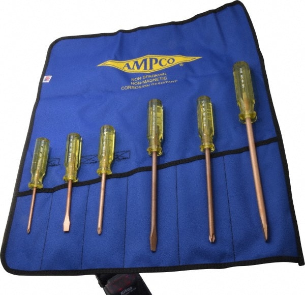 Ampco M-39 Screwdriver Set: 6 Pc, Phillips & Slotted 