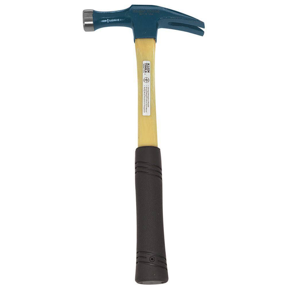 Klein Tools 807-18 1-1/8 Lb Head, Electricians Straight Claw Hammer 
