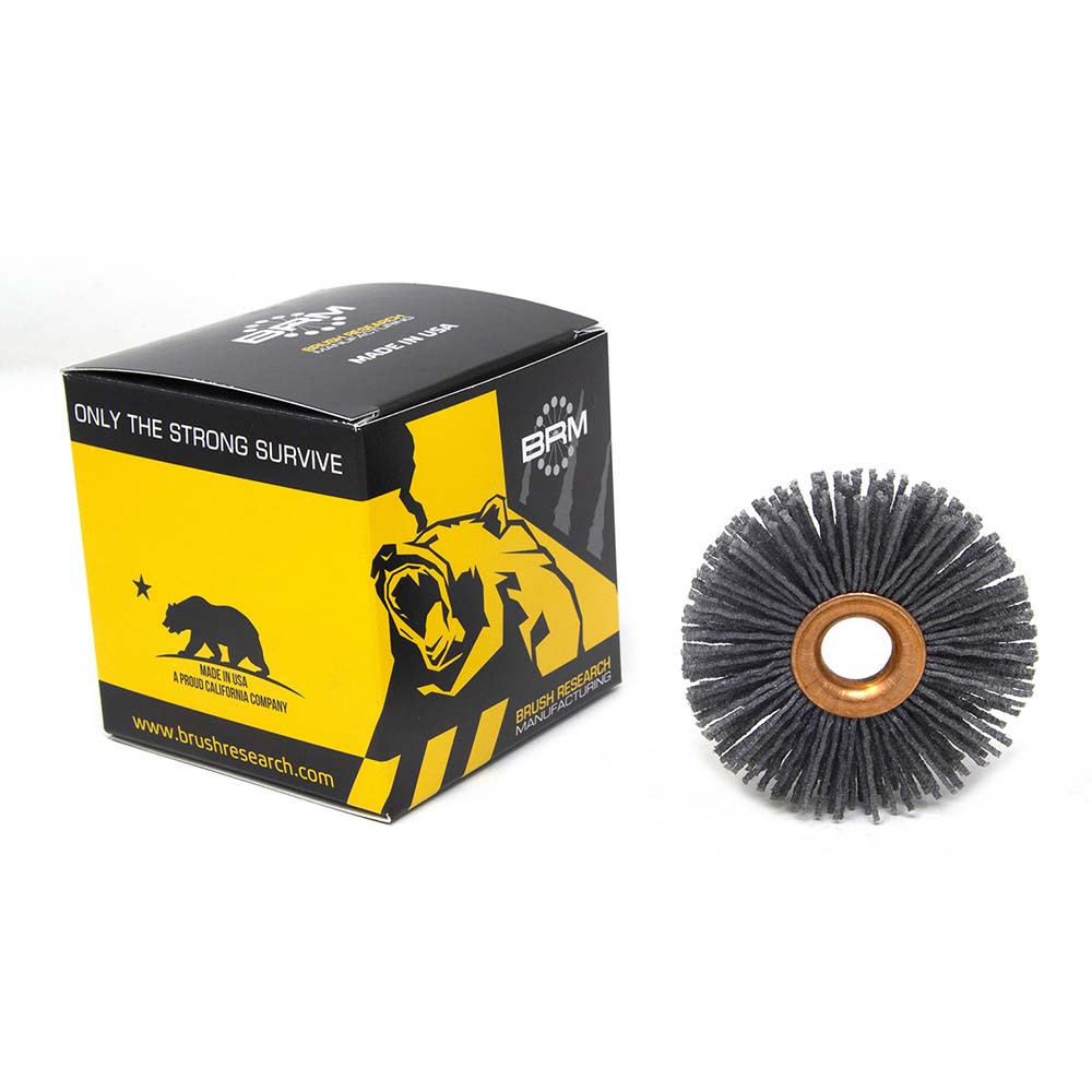 Brush Research Mfg. 21/2" OD, 1/2" Arbor Hole, Crimped Abrasive