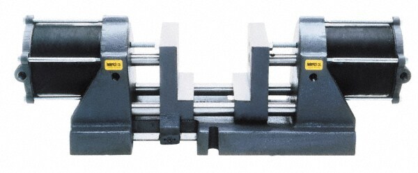 Self-Centering Vise: 8" Jaw Width, 14" Max Jaw Opening