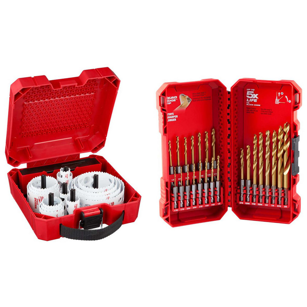 Milwaukee Tool Hole Saw Kits; Minimum Saw Diameter (Inch) 3/4; Maximum Saw Diameter (Inch) 4