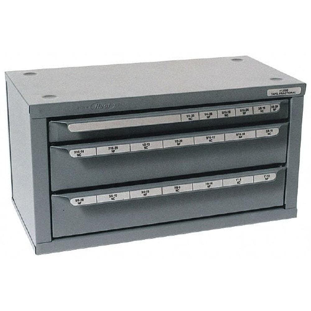 Huot 13575 3 Drawer, M3x0.50 to M18x2.50 Tap Storage 