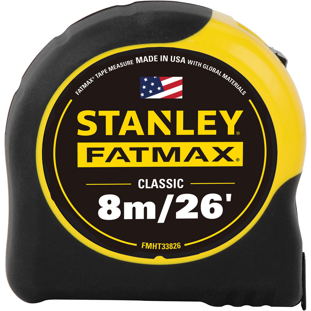 Tape Measures; Length Ft.: 26 ; Blade Material: Steel ; Standout Length (Feet): 11 ; Case Type: Closed ; Rewind Type: Automatic ; Case Material: ABS
