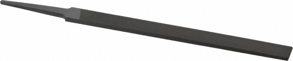 Nicholson 6" Standard Precision Swiss Pattern Regular Pillar File - Double Cut, 4 Cut, w/ Tang | Part #39923N