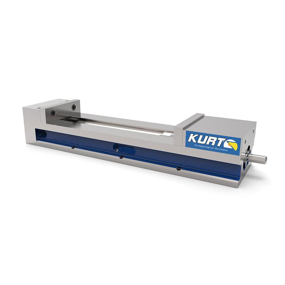 Kurt 8XLPTLSS Machine Vise: 8" Jaw Width, 21" Jaw Opening, Horizontal, Stationary Base 