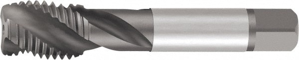 Emuge AU503244.5045 Spiral Flute Tap: 3/8-24, UNF, 3 Flute, Modified Bottoming, Cobalt, Oxide Finish Image