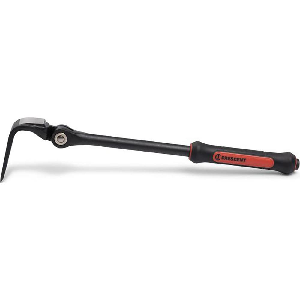 Pry Bars; Prybar Type: Indexing Flat ; End Angle: Gooseneck ; End Style: Curved ; Material: Steel ; Bar Shape: Round ; Overall Length (Inch): 18