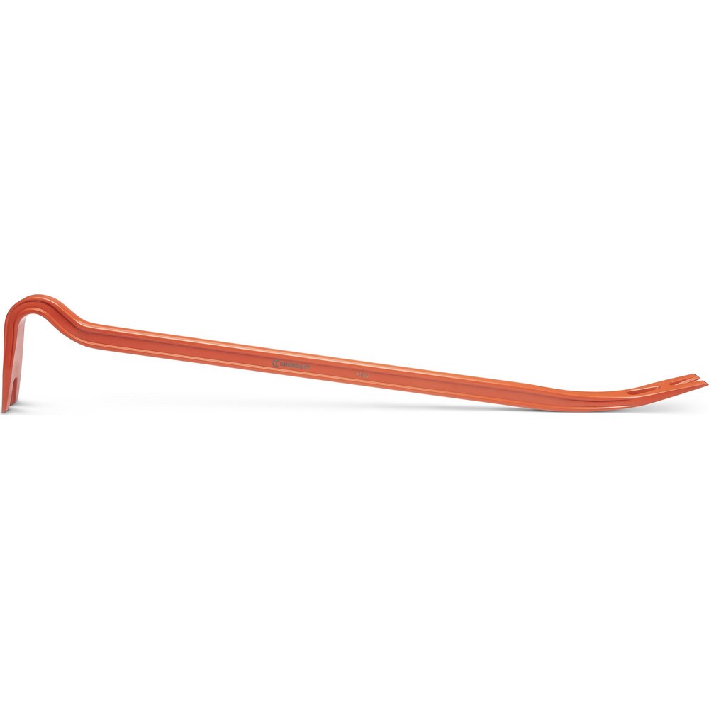 Pry Bars; Prybar Type: Steel Wrecking ; End Angle: Gooseneck ; End Style: Claw; Wedge ; Material: Steel ; Bar Shape: Round ; Overall Length (Inch): 24
