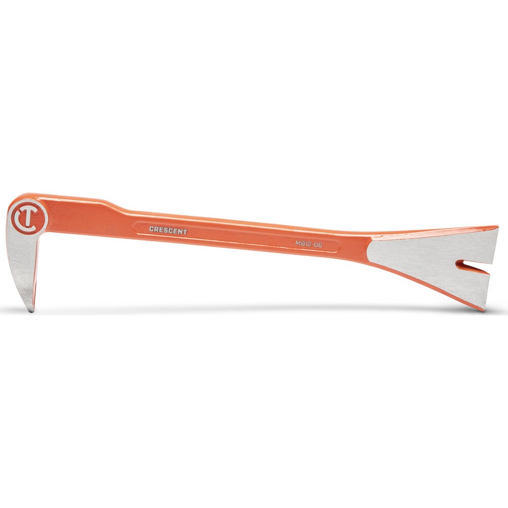 Pry Bars; Prybar Type: Molding ; End Angle: Straight ; End Style: Claw; Wedge ; Material: Steel ; Bar Shape: Square ; Overall Length (Inch): 12