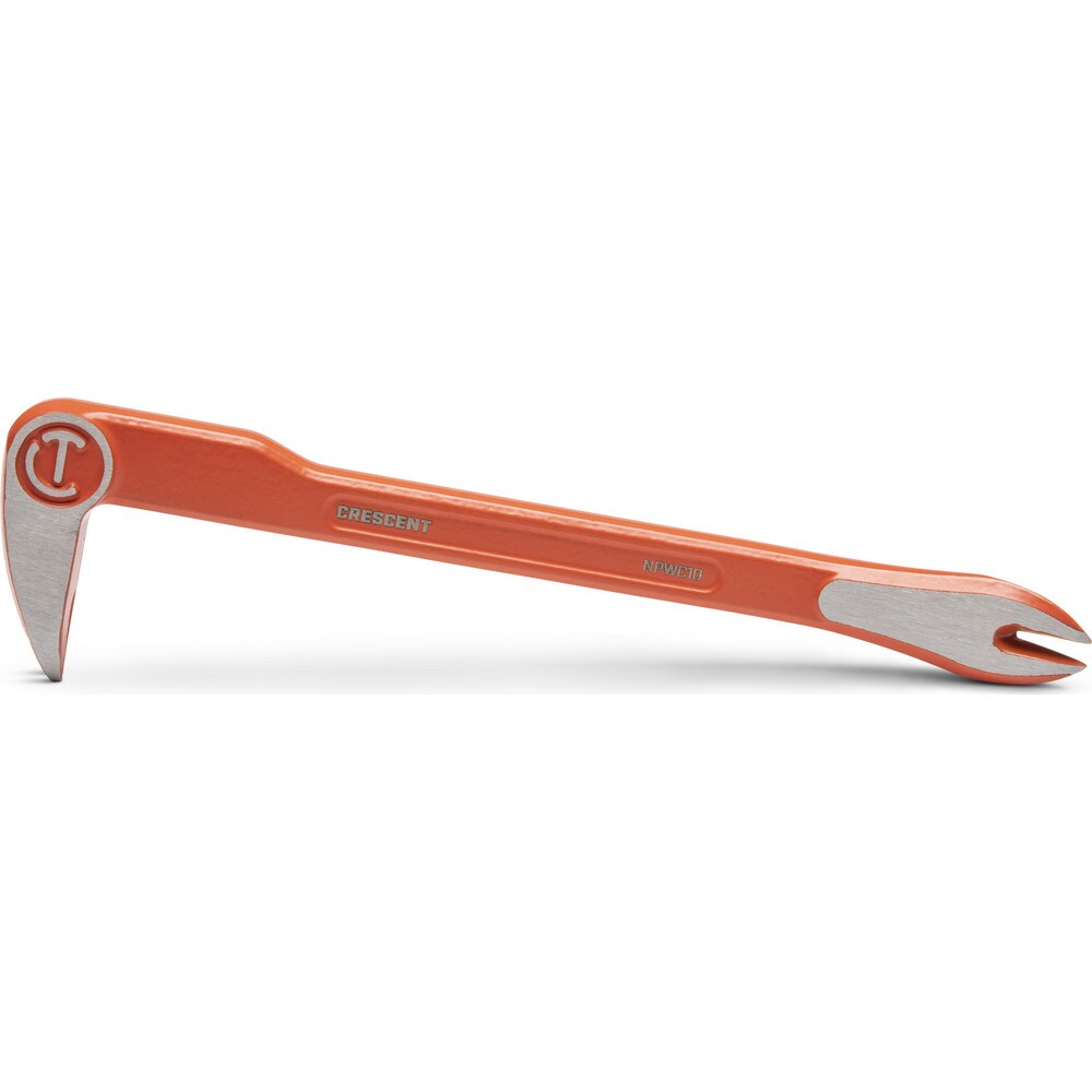 Pry Bars; Prybar Type: Nail Pullers ; End Angle: Gooseneck ; End Style: Claw; Wedge ; Material: Steel ; Bar Shape: Square ; Overall Length (Inch): 10
