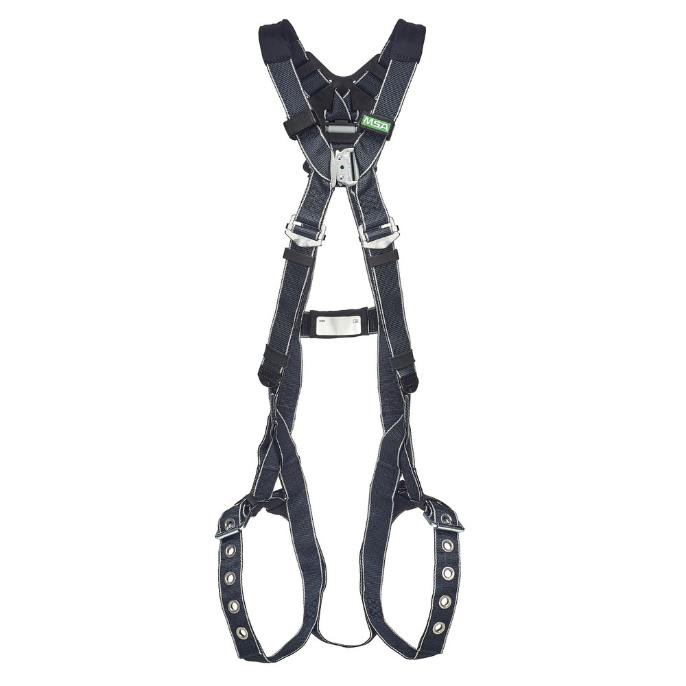 MSA 10194942 V-FIT Harness, Extra Large, Back, Hip & Shoulder D Rings Tongue Buckle Leg Straps Shoulder Padding