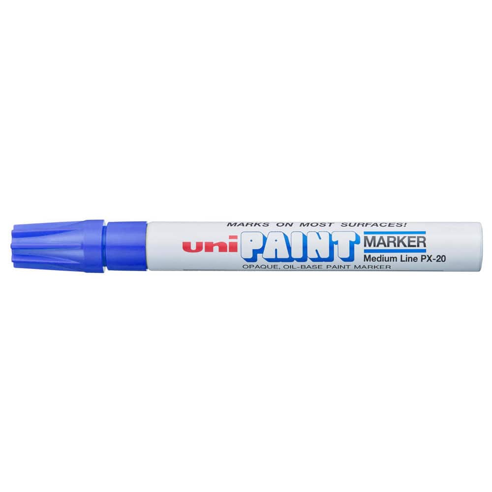 Paint Pen Marker: Blue, Oil-Based, Bullet Point