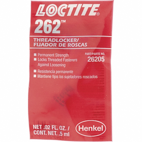 Threadlockers & Retaining Compounds - 262 .5ML PERMANENT L LOCTITE THREADLOCKERS