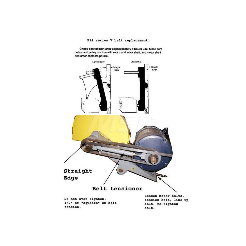 Kalamazoo 14" Diam x 1/8" Thick Blade 1" Arbor Hole Miter Chop
