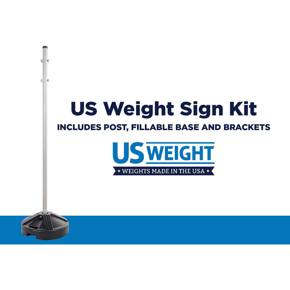 Counterweight Signage US Weight - Sign Accessories: Type: Portable Sign Post; For Use With ...