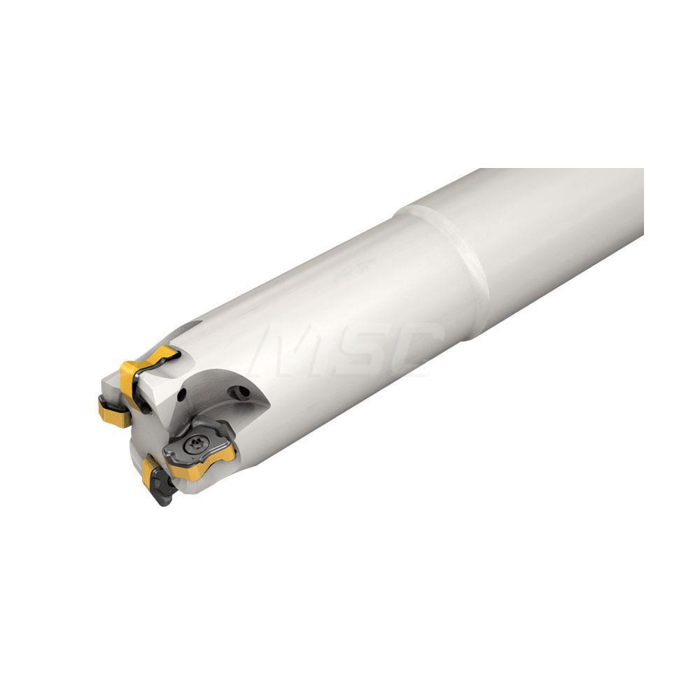 Iscar Indexable HighFeed End Mill 1" Cut Dia, 1" Weldon Flat Shank