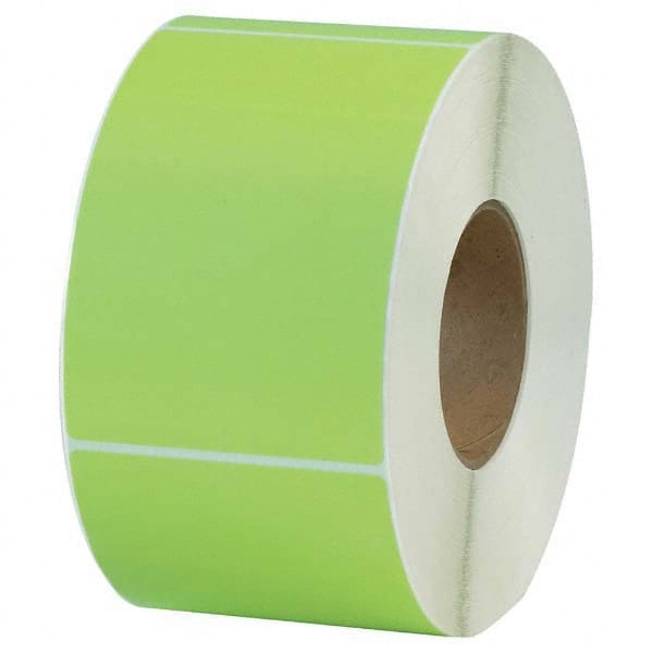 Value Collection THL130GN Label Maker Label: Green, Topcoated Facestock, 6" OAL, 4" OAW 