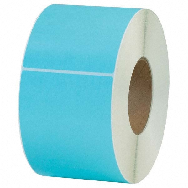 Value Collection THL130BE Label Maker Label: Light Blue, Topcoated Facestock, 6" OAL, 4" OAW Image