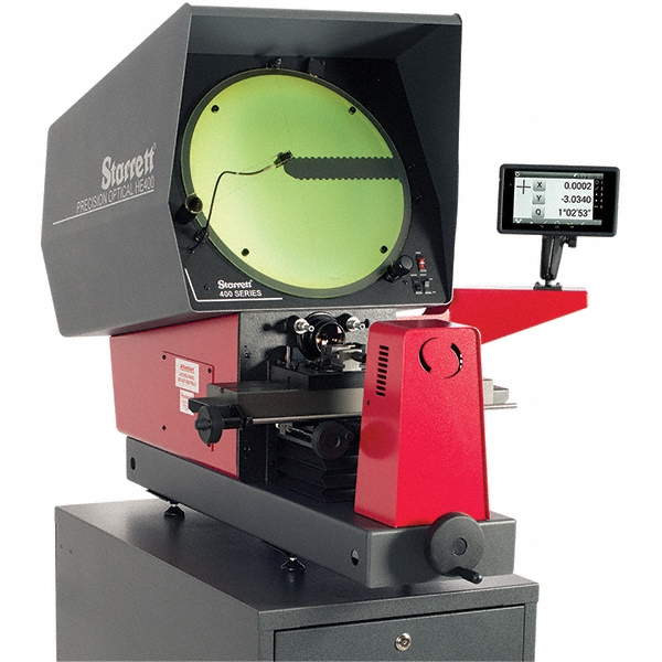 Starrett Optical Comparator 16" Screen Dia, Horizontal Orientation
