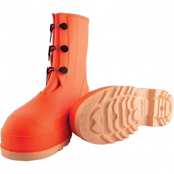 Work Boot: Size 8, 11-9/32" High, Polyvinylchloride, Steel Toe