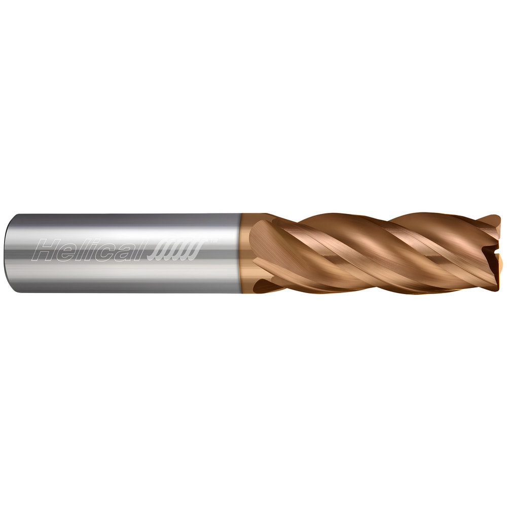 Corner Radius End Mill: 3/8" Dia, 0.3750" Dia, 0.5000" LOC, 0.0150" Radius, 3 Flute, Solid Carbide