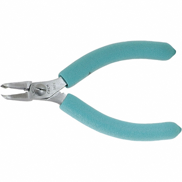 Diagonal Cutting Plier: 4.528" OAL, 0.6 & 1.3 mm Cutting Capacity
