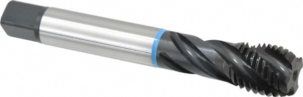 Emuge CU503210.5018 Spiral Flute Tap: #1-8, UNC, 4 Flute, Modified Bottoming, 3B Class of Fit, Cobalt, Oxide Finish Image