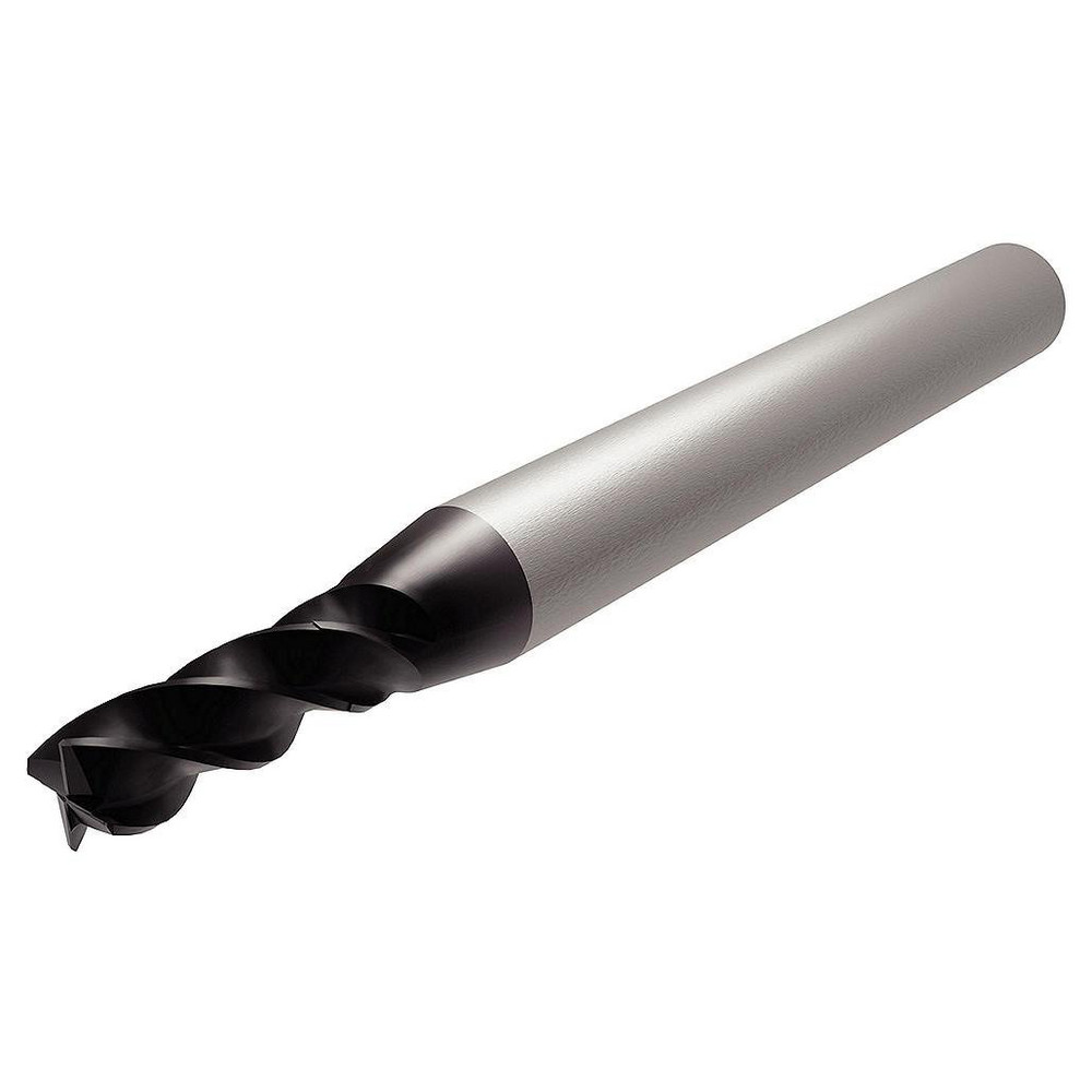 Corner Chamfer End Mill: 12 mm Dia, 24 mm LOC, 4 Flutes, 0.3 mm Chamfer Width, Solid Carbide