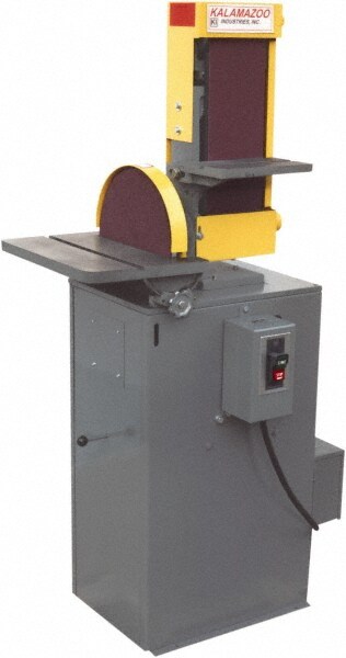 Horizontal & Vertical Combination Sanding Machine: 48" Long x 6" Wide Belt, 12" Dia