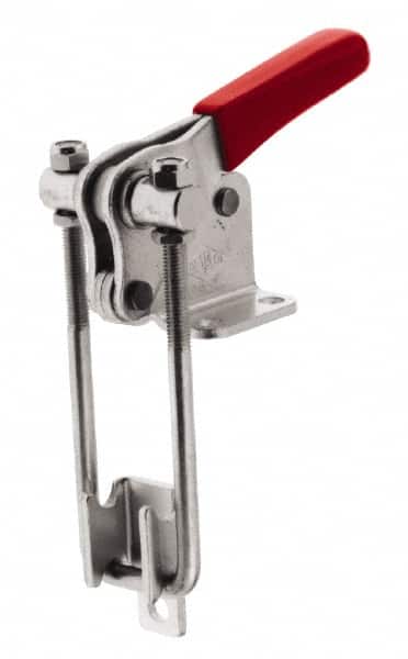 De-Sta-Co 344-SS Pull-Action Latch Clamp: Vertical, 2,000 lb, U-Hook, Flanged Base 