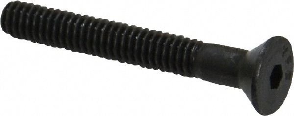 Value Collection 721092PR Flat Socket Cap Screw: #8-32 x 1-1/4" Long, Alloy Steel, Black Oxide Finish Image