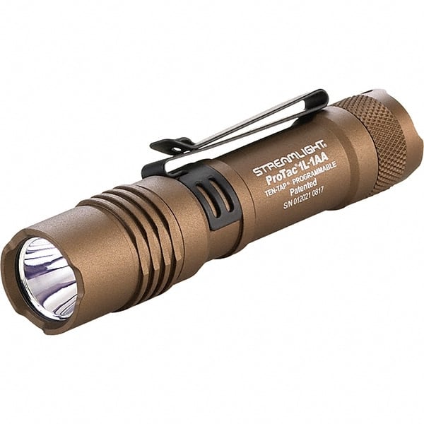 Handheld Flashlight: LED, 14 hr Max Run Time, AA & CR123A Battery