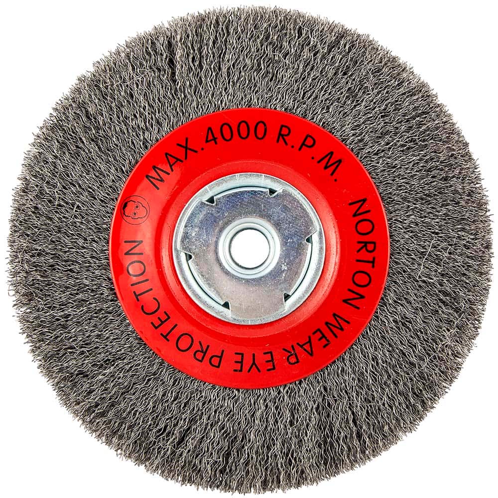 Norton - Wheel Brush: 8″ Wheel Dia, Crimped - 98091580 - MSC Industrial  Supply
